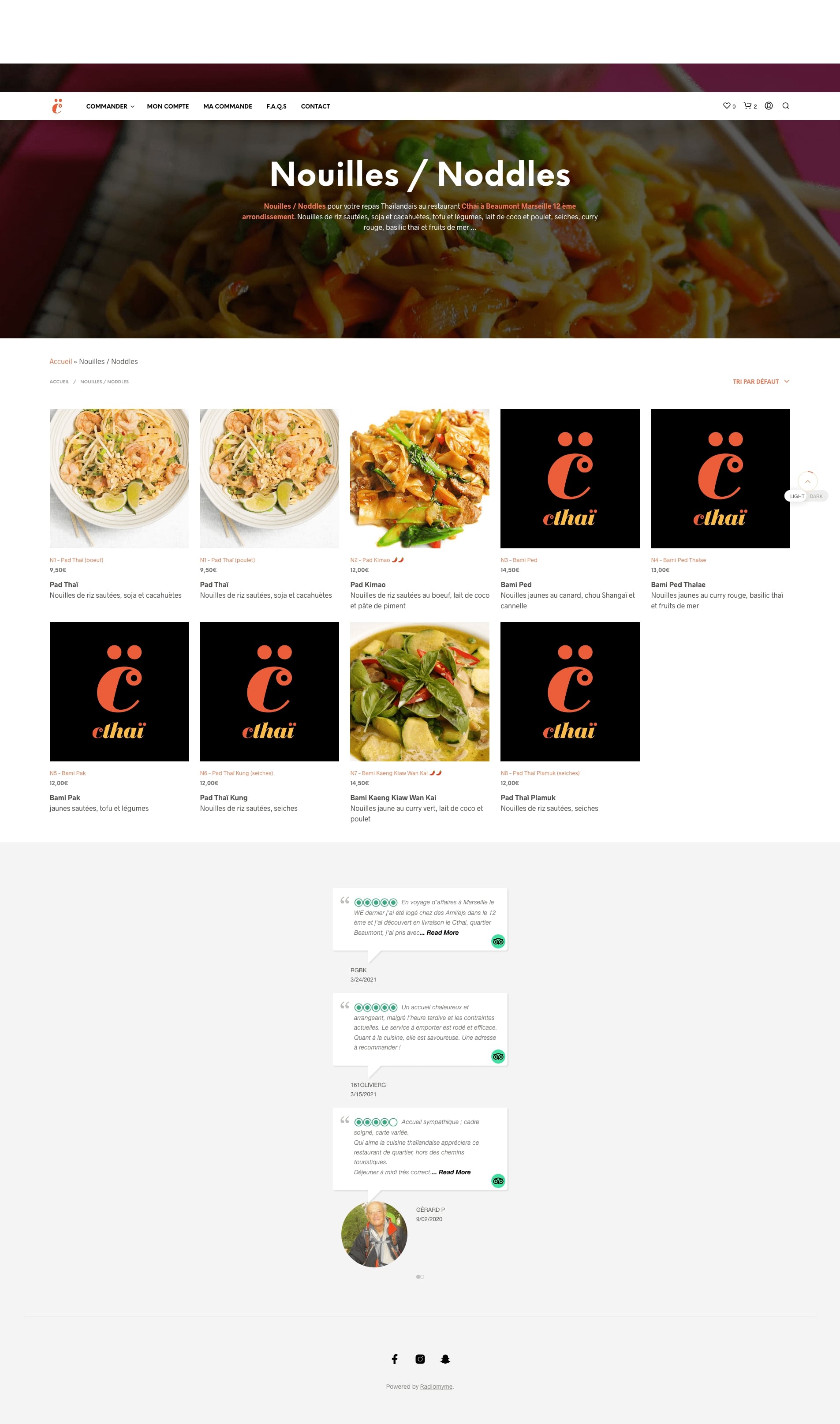 SEO du Restaurant Thaï CTHAI Marseille quartier Beaumont, 12 ème